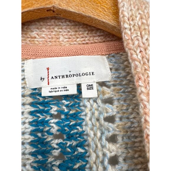 Anthropologie Elena Knit Striped Open Front Cardigan Sweater One Size womens - Picture 3 of 6